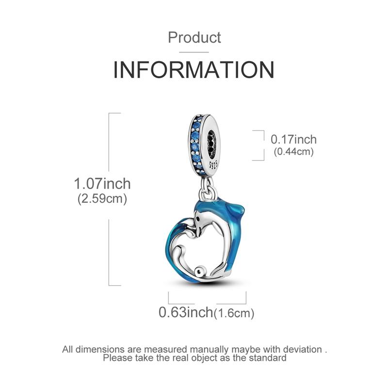 Copper Blue Series Dragon Car Crucifix Charms Beads Fit Original Bracelet Charm Diy Jewelry Pendants Dangle Gift For Woman
