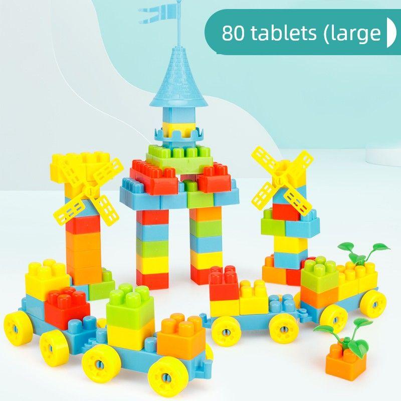 

Building Blocks Toy Children Education Large Particles Brain Movement 1 Large Size 2 Boys 3 Birthday Party 6 Birthday Gift Kindergarten Loss Imrush 80 Granules Castle Trolley
