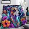 Butterfly flower animals Print Flannel Blanket,High quality Comfortable for All Seasons,Home Decor,Warmth and Comfort,Perfect for Christmas Gifts