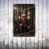 The Vampire Diaries Poster Decorativo in Metallo Segno di Latta Vintage Segno Metallico Placca Decorativa per Pub Bar Man Cave Club Decorazione Murale