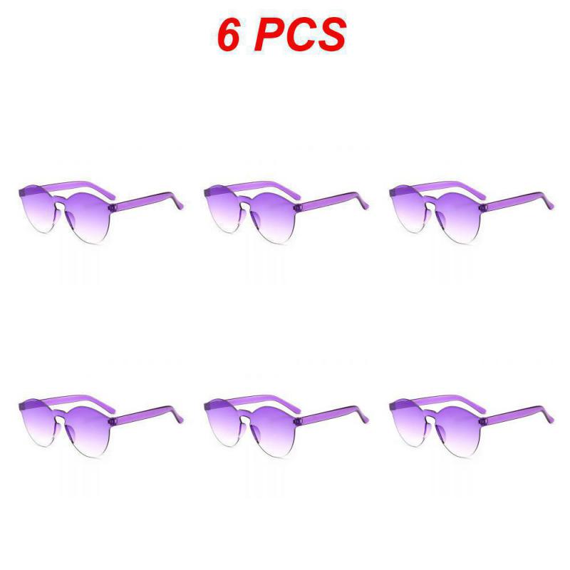 2/4/6PCS Photochromic Glass Fashion Brand Design Sport Sunglasses Cycling Fashion Style Outdoor Circle The Sun Sunglasses