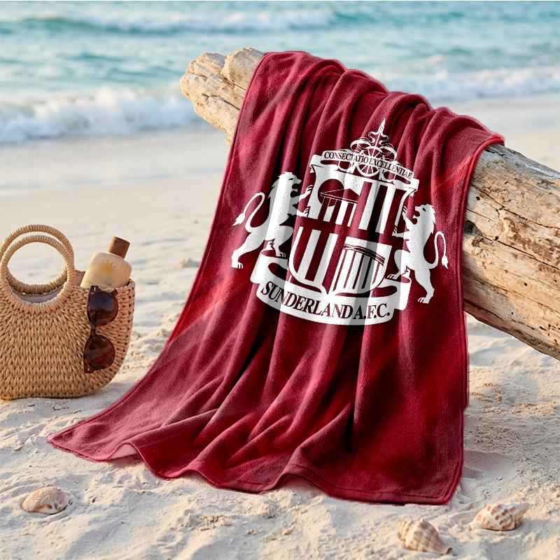 Asciugamano da Spiaggia Tema Sunderland Morbido Asciugatura Rapida?Asciugamano Asciutto Per Vacanze Estive Al Mare Nuoto