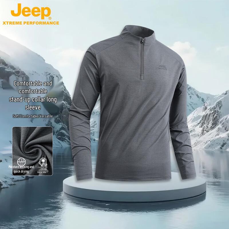 

JEEP Men s American Style Quick-Dry Long Sleeve T-Shirt 2XL