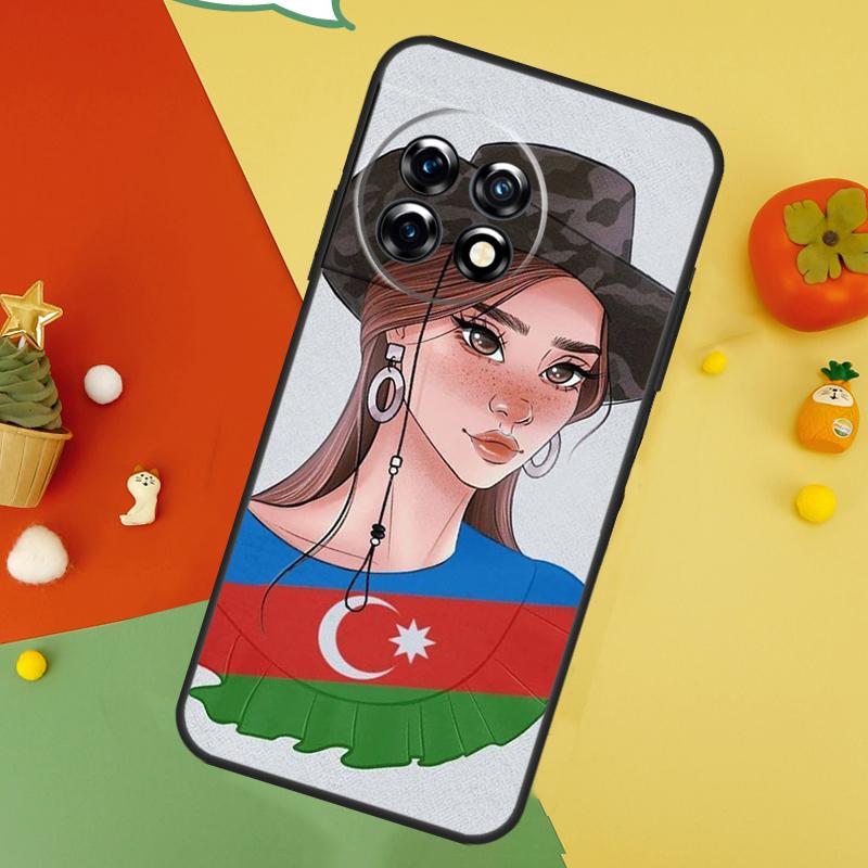 

Azerbaijan Flag Girl Case For OnePlus 9 10 Pro 11 12 13 15 13T 13R 12R 10T 8T Nord 5 CE 2 3 4 Lite N20 N30 Cover OnePlus Nord 4