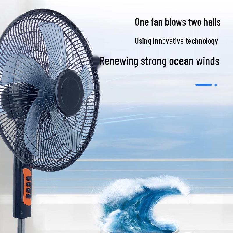 

Высокомощный напольный вентилятор на подставке с пультом дистанционного управления и таймером Light base