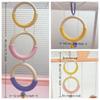 With Bell Bird Swing Toy Wood Hanging Parrot Ring Toy Bird Cage Perch  Climbing Play