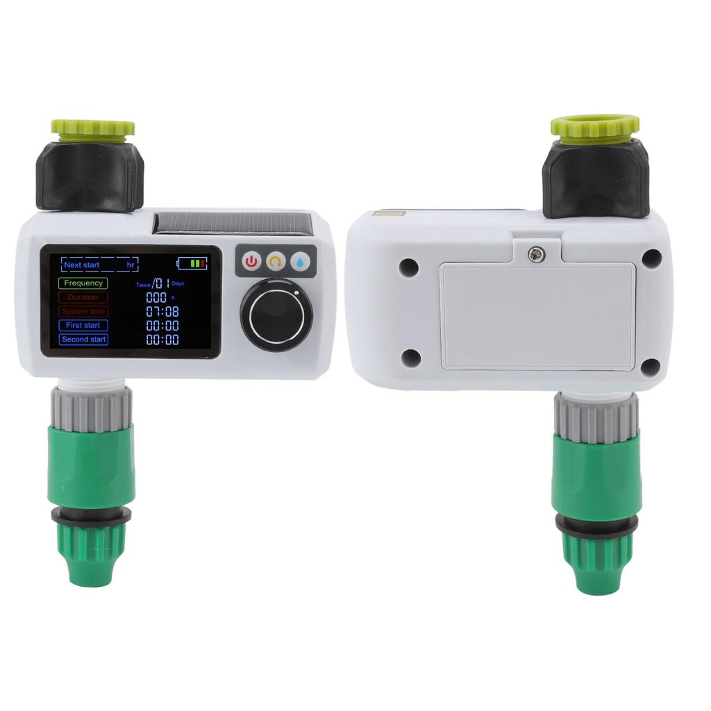 Solar Sprinkler Timer Solar Rain Sensing Automatic IP68 Waterproof Real Time Self Inspection Garden