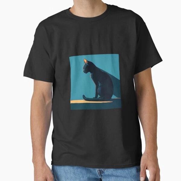 Cat Owner Aesthetic Cat Cat Silhouette Cla Made In Usaaus Tshirt S2xl S