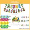 Summer Beach Party Supplies Set Cake Toppers Balloons Hawaiian Themed Decor