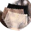 GRACEWELL [Pure Cotton Antibacterial Crotch] 3-Pack Sexy Lace Women's Underwear, Seamless, Plus Size, Pure Desire Thin Style, 2026 New Collectio