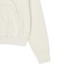 Matin Kim Back Logo Essential Hoody Zip Up In Ivory