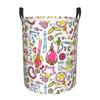 Custom Sailors Anime Moons Laundry Basket Collapsible Usagi Tsukino Cartoon Clothing Hamper Toys Organizer Storage Bins