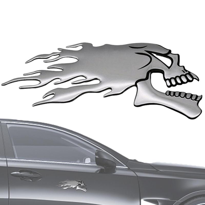 Nálepka na auto lebka 3D Nálepky ve tvaru lebky na karoserii auta 2 ks Kreativní nálepka na auto Nálepky na nárazník Nálepka na bok auta Dekorativní nálepky na auto