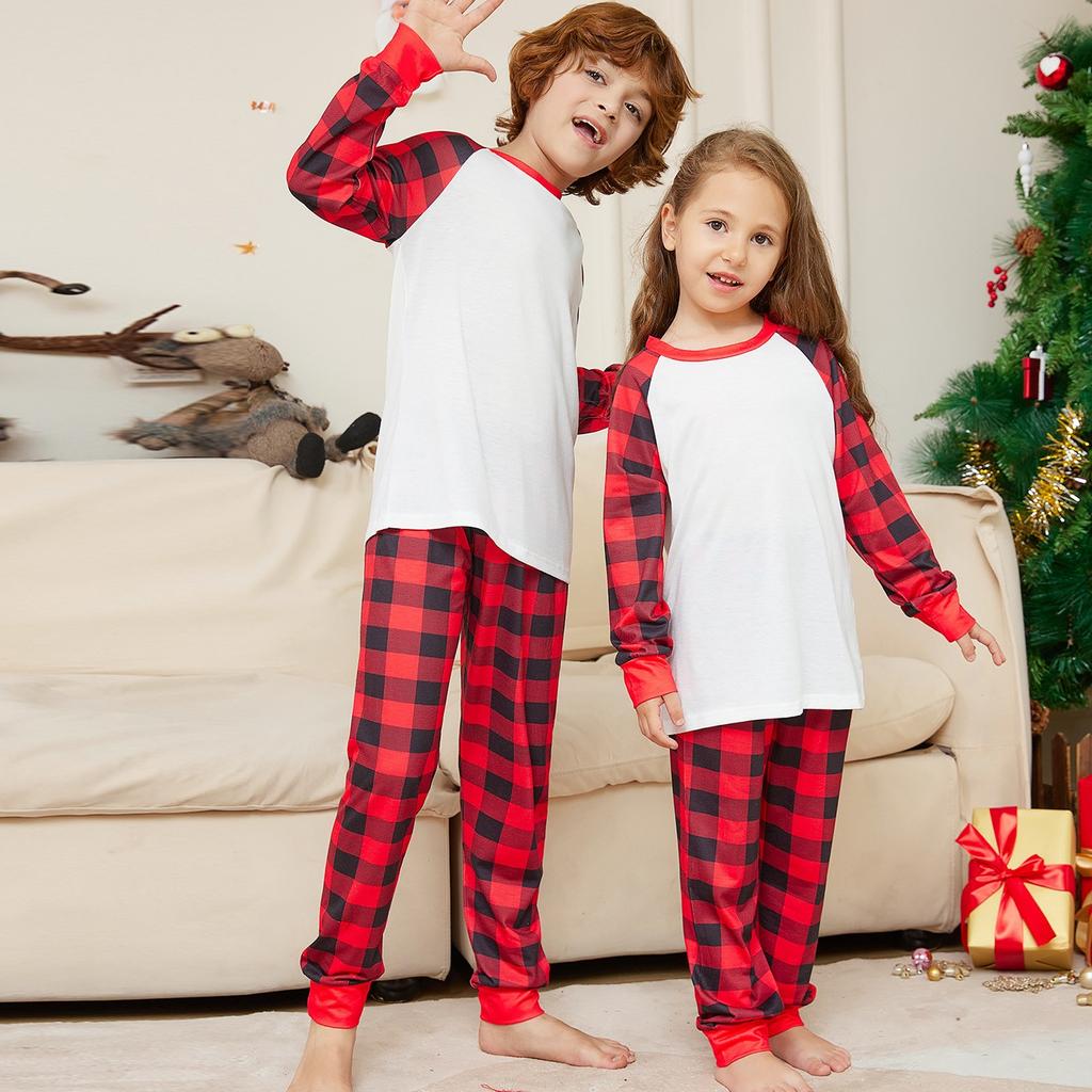 Christmas Parent Child Family Set Home Furnishings Christmas Pajamas Two Piece Set