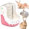 Merrytime Hay Pot, Rabbit Timothy Hay Feeder, Fixed Type, Cage, Guinea Pig, Chinchilla, Degu, Feeder, Feeder, Dish, Rabbit, Dwarf Rabbit, Pink