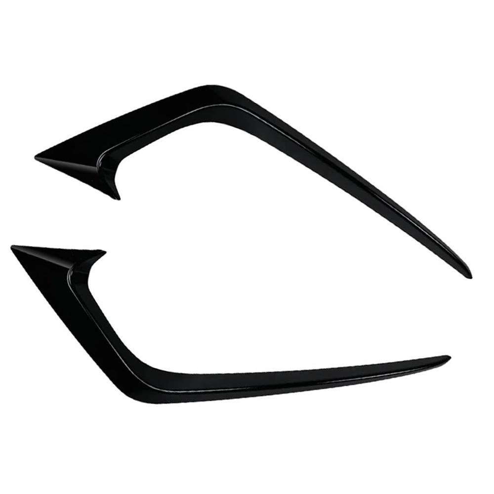 

2PCS Car Front Bumper Side Splitter Spoiler Decoration Trim for Ford Fiesta ST MK7 2012 2013 2014 2015 2016 2017 Glossy Black