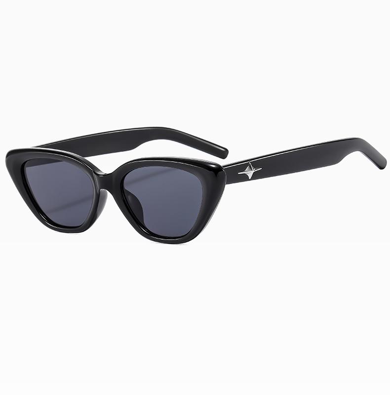 

Small Frame Glasses Pointed Cat Eye Star Style Men s Versatile Trend High Sense Women s Sunglasses