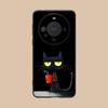 Cute Coffee Cat Matte TPU Mobile Phone Case for Huawei Mate 60 50 40 30 20 10 Pro Plus Lite E 5G Colorful Printing Cover