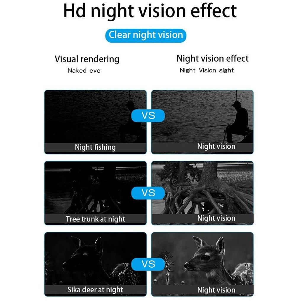 Night Vision Telescope Digital Binoculars Infrared Night Market Glasses Non-Thermal Imager Large Screen Infrared Night Vision Hunting Binocula