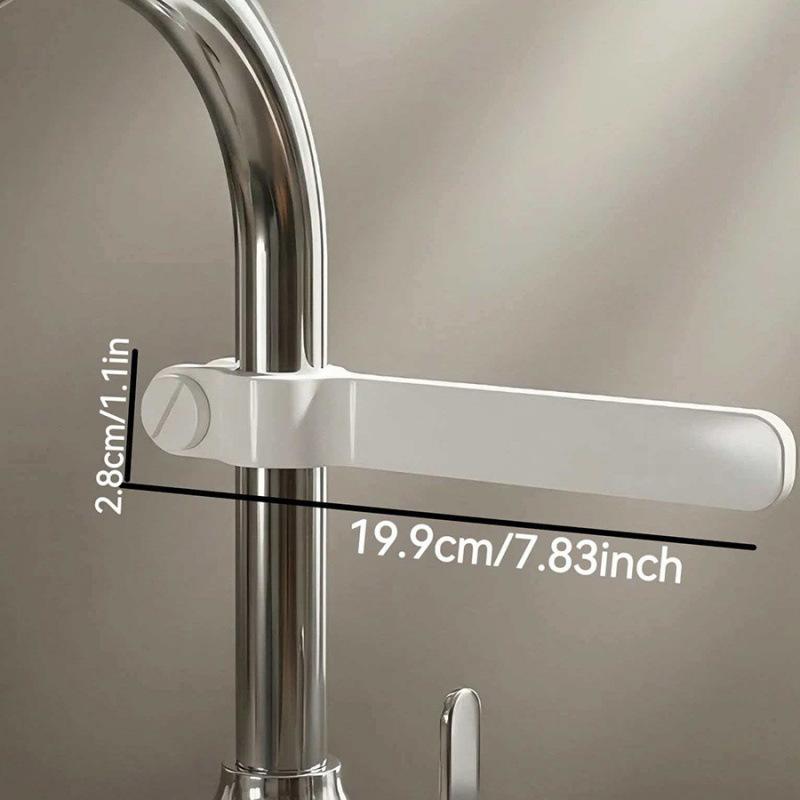 1Pcs Adjustable Faucet Mount Towel Rack No-Drill Universal Holder Non-Scratch for Kitchen Bathroom Sink Storage