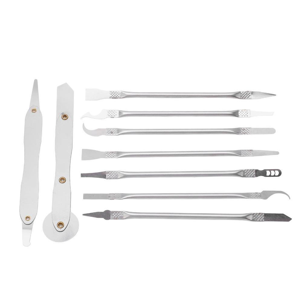 10 PCS Double Ended Metal Spatula Set Ultra Thin Repair Tool Kit  Electronics Repair
