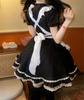 Maid Gothic Devilish Maid Maid Cute Maid Sexy Maid Size M [YZZYQQ] Costume, Lolita, Outfit, Headband, Café Costume, Apron, Costume, Costume, Black,