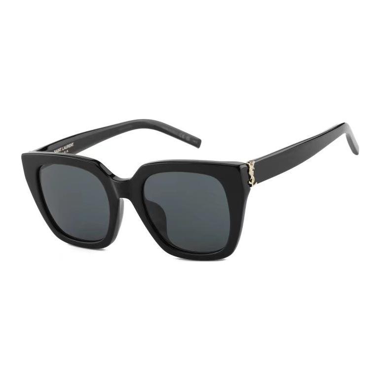 

Saint Laurent Logo Square Sunglasses Women sunglasses Black SLM143/F-001 Shopping Bag