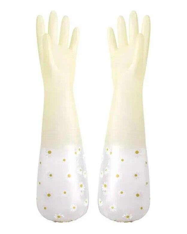 Wodoodporne rękawice do czyszczenia prac domowych sprzątanie kuchni lateksowe rękawice do mycia naczyń w gospodarstwie domowym rękawice do prania odporne na zużycie rękawice gumowe