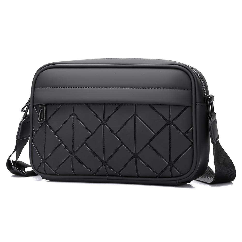 Fashion Pattern Men Shoulder Bag High Quality PU Leather Crossbody Bags For Men Stylish Elegant Men Shoulder Bag Phone Bag Bolsa