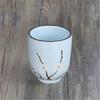 Japanese Tea Water Mug Handy Cup Hand-painted Ceramic Cherry Blossom Cups Creative Rough Ceramic Tea Cups  Coffee Cup