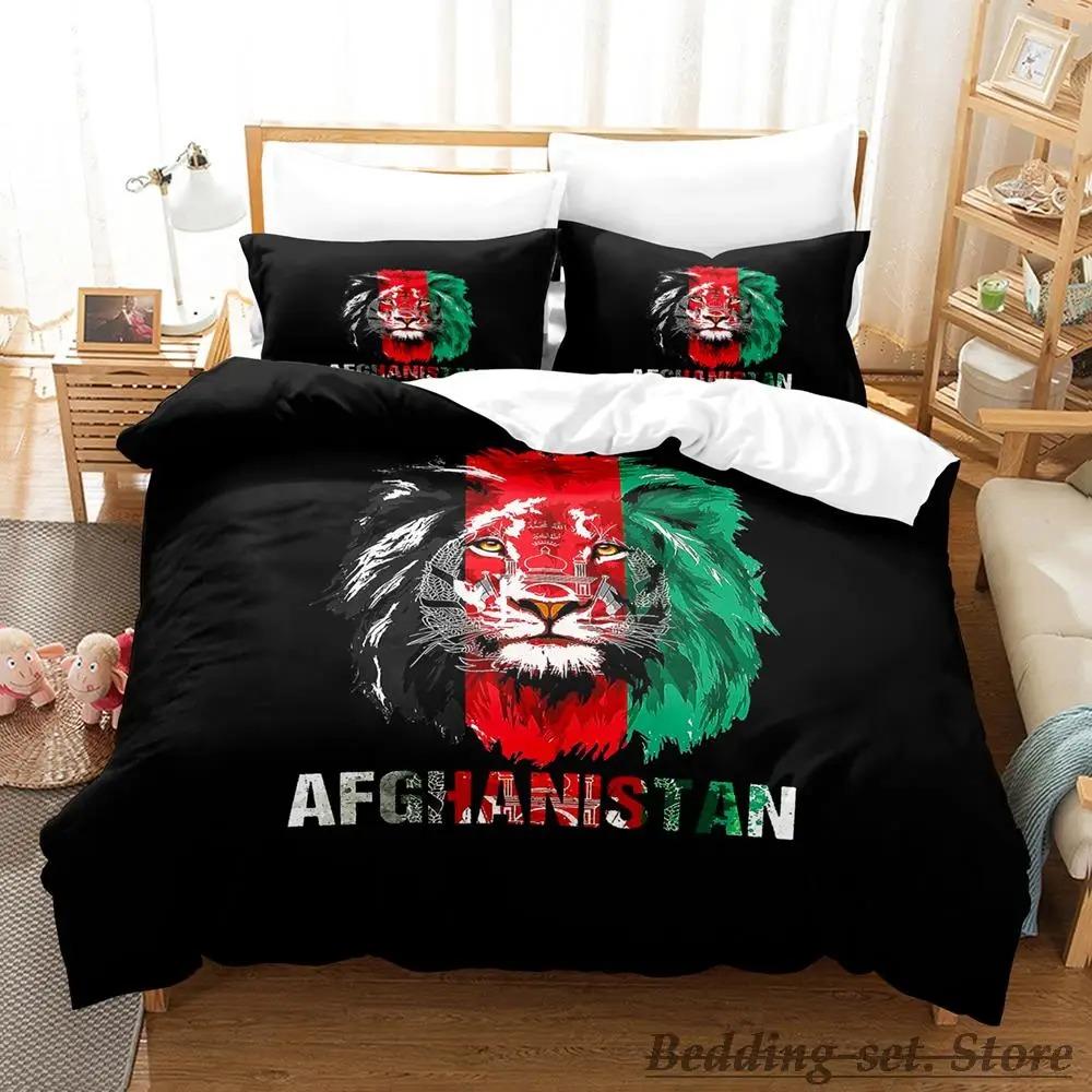 Set Biancheria da Letto Bandiera dell'Afghanistan Singolo Twin Full Queen King Size Copripiumino per Camera da Letto Adulto Bambino Decorazione