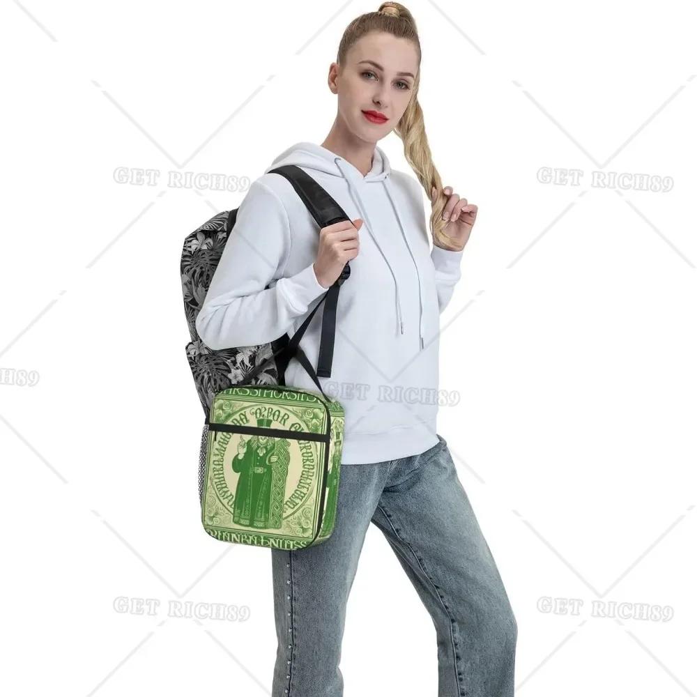 Irish Blessing St Patrick's Day Lunch Box Insulated Reusable Cooler Totes Meal Bag for Women Men Kids School Work Picnic Camping