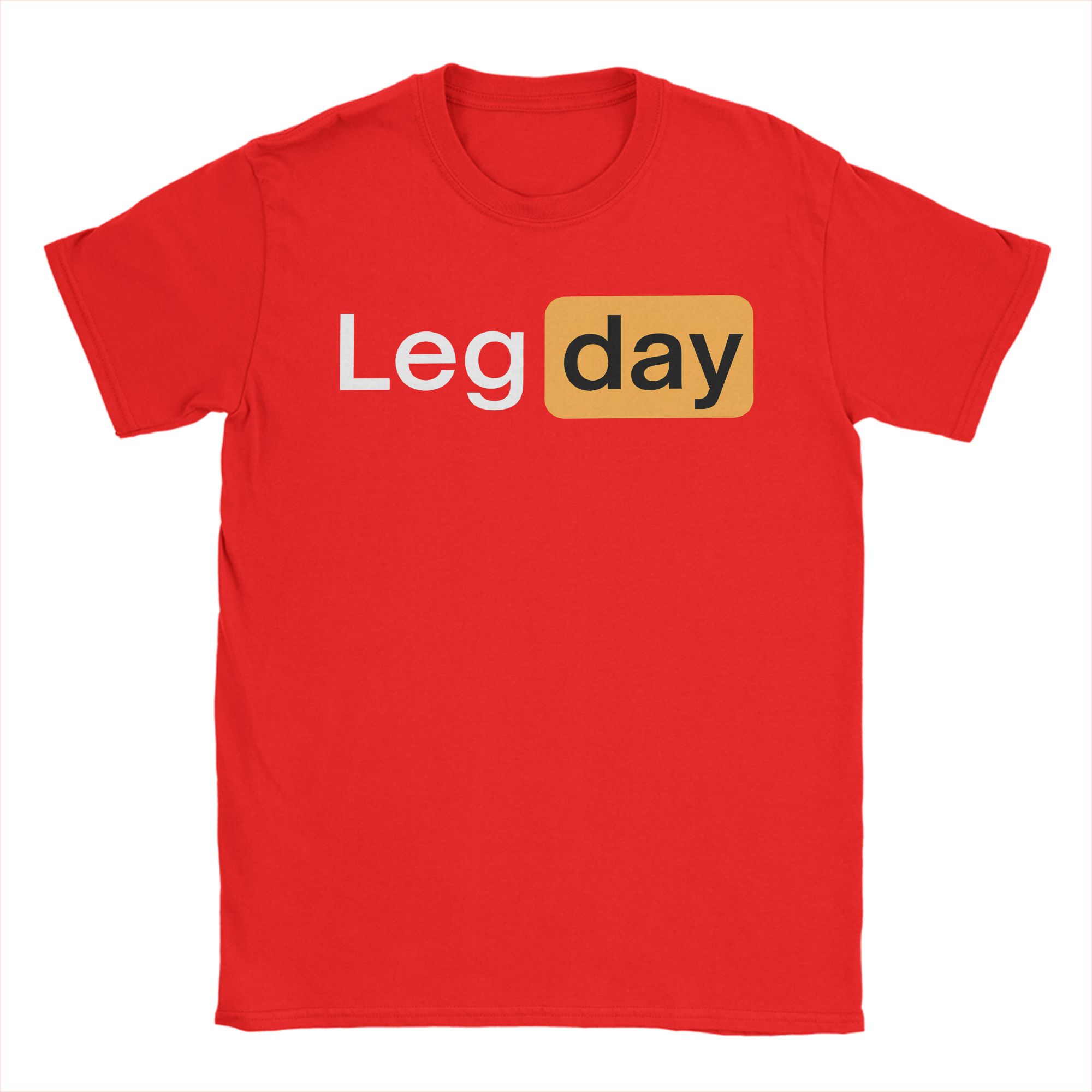 

Mens TShirt Leg Day Leisure 100 Cotton Tee Shirt Short Sleeve T Shirts Crewneck Tops Plus Size S