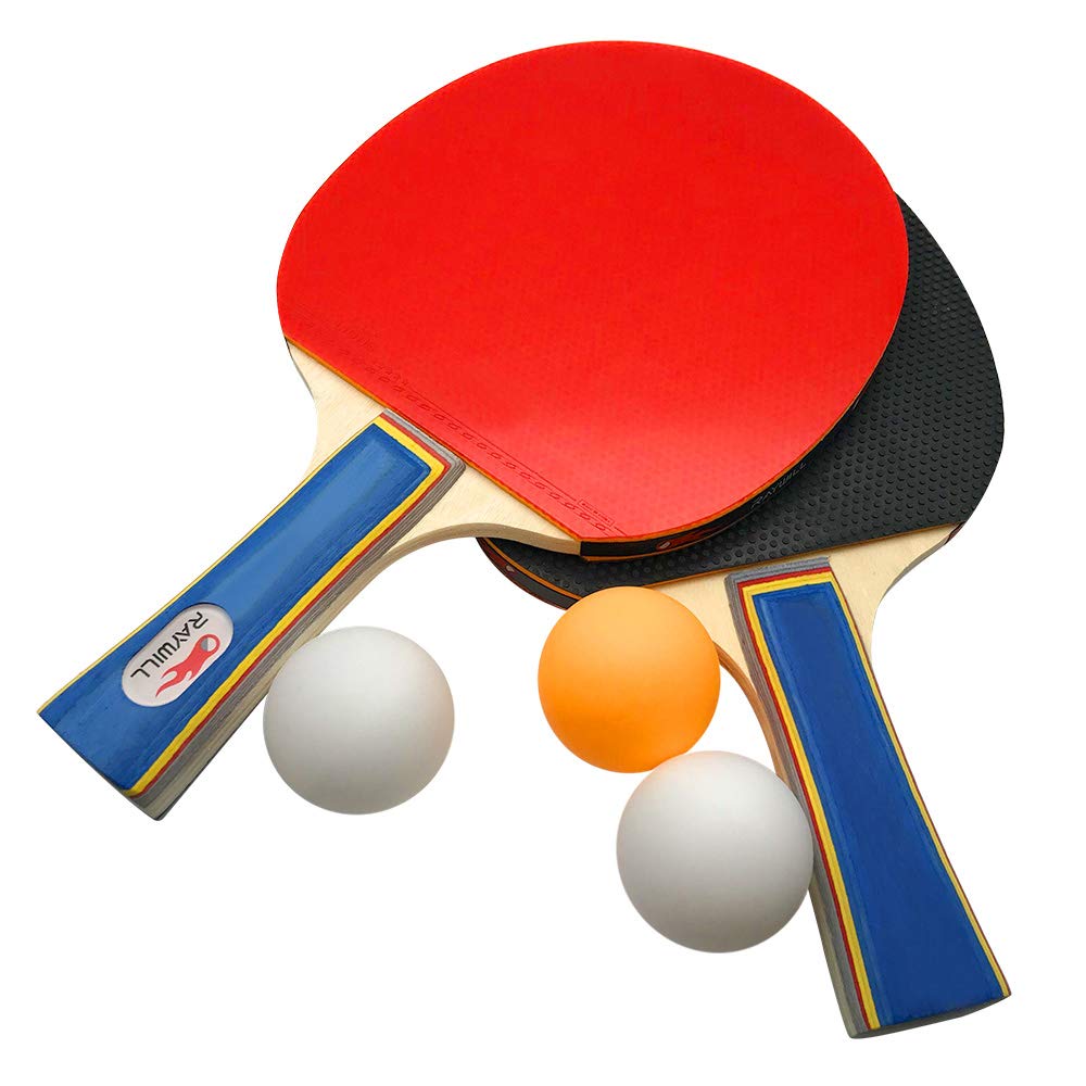 Portable Table Tennis 2 3 Ping Pong Table Tennis Set with Storage Easy To Use Racket, Rackets, Balls, Bag, (Set) (Racket)