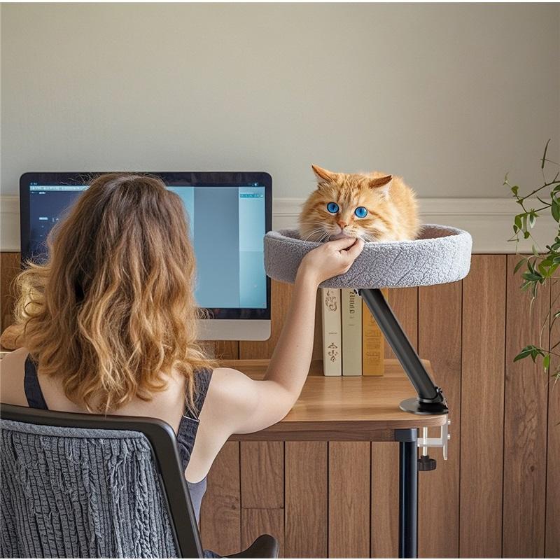 Floating Cat Litter Desktop Cat Bed Office Cat Climbing Frame Desk Cat Climbing Frame