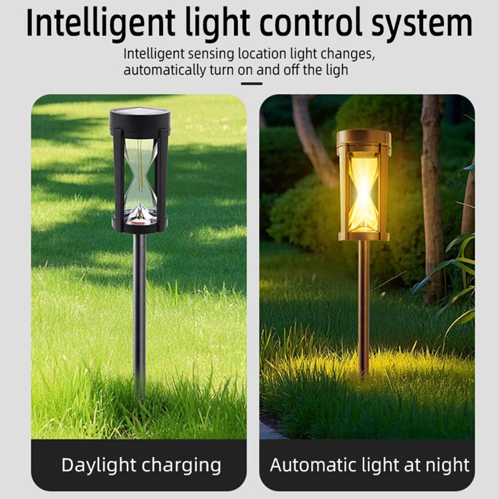 Solar Retro Simulation Hourglass Night Lights Home Office Courtyard Street Decoration Unique Gift Camping Site Atmosphere Lights
