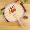 Durable Old-Fashioned Hand-Woven Bamboo Fan for Children and Babies, Portable Winter Vintage Banana Leaf Fan
