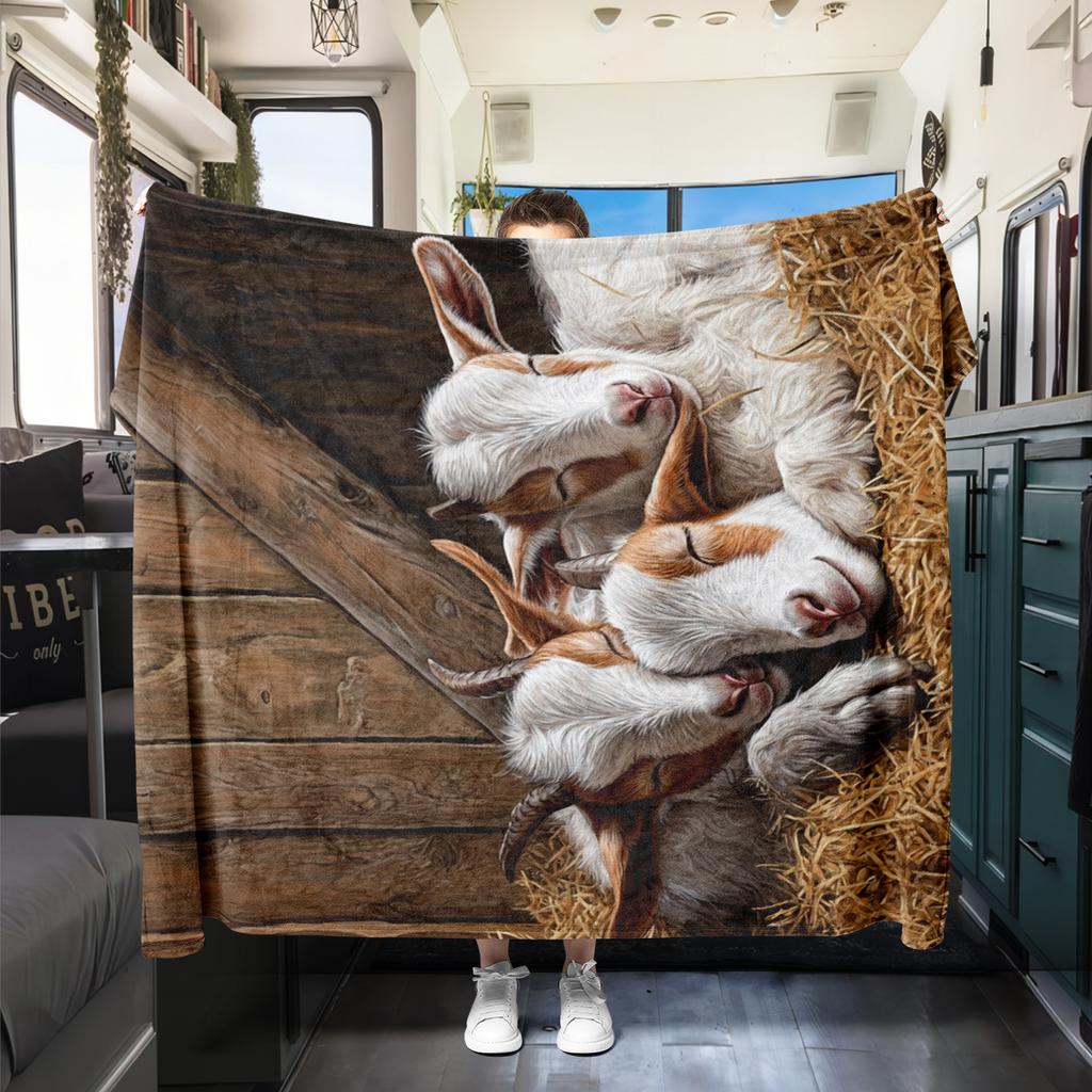 1Pc Cartoon Print Flannel Blanket, High Quality Comfortable for All Seasons, Home Decor, Warmth and Comfort, Perfect for Christmas Birthday Gift