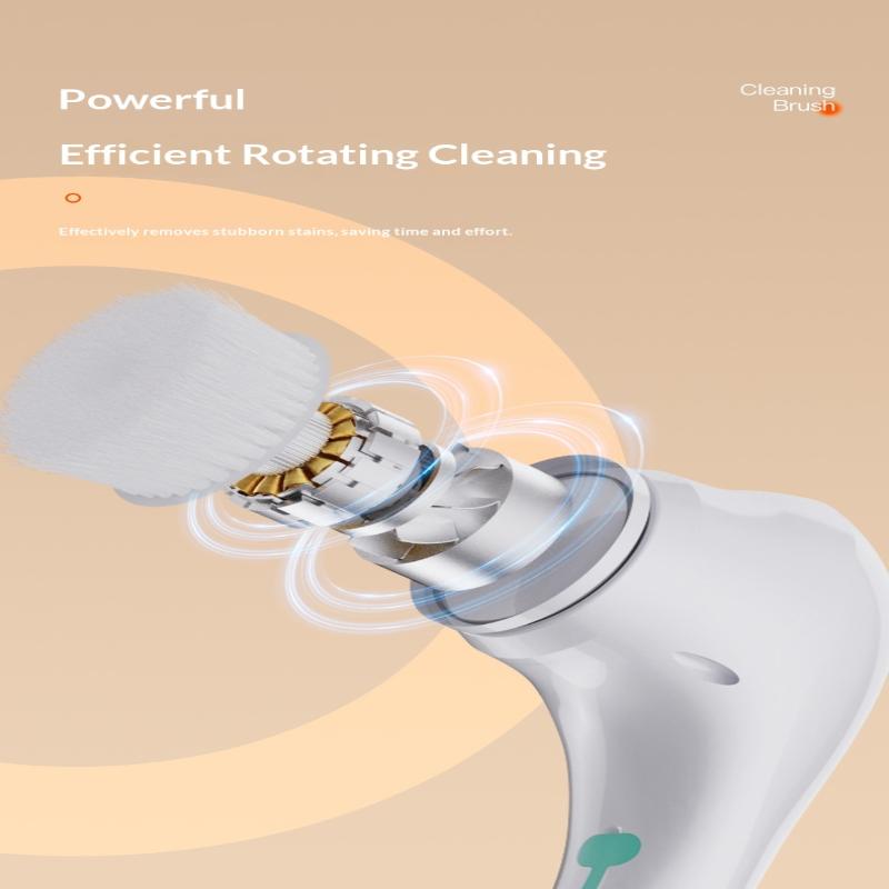 1Set Multifunctional Electric Cleaning Brush Handheld Cordless Cleaning Brush For Bathroom Washing And Kitchen Cleaning Tools