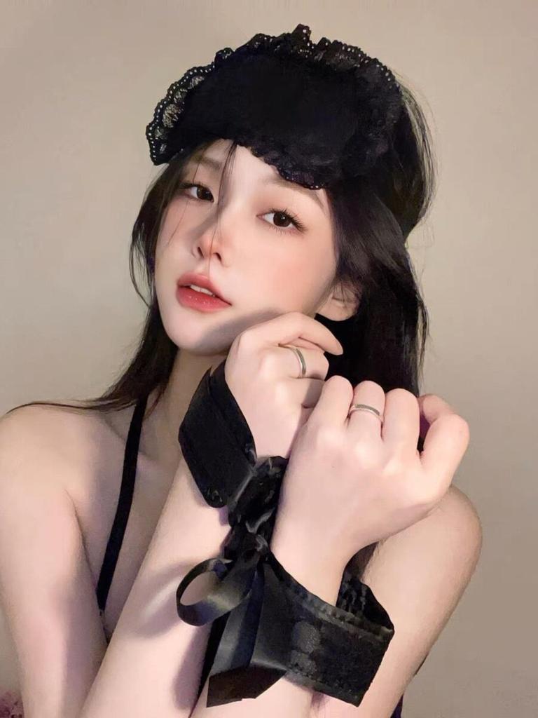 Pure Desire Lace Eye Mask & Binding Handcuffs Set - Erotic Accessories Collection