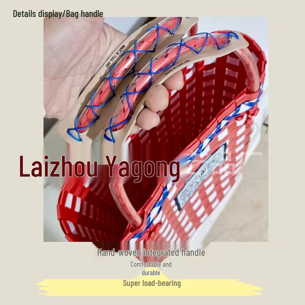 Elegante 2025 Thailändische Handgefertigte Geflochtene Körbe: Strandtasche