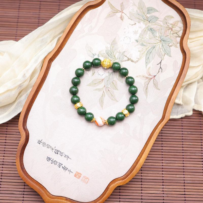 New-style Colored Agate Bead Bracelet Set, Fashionable and Versatile