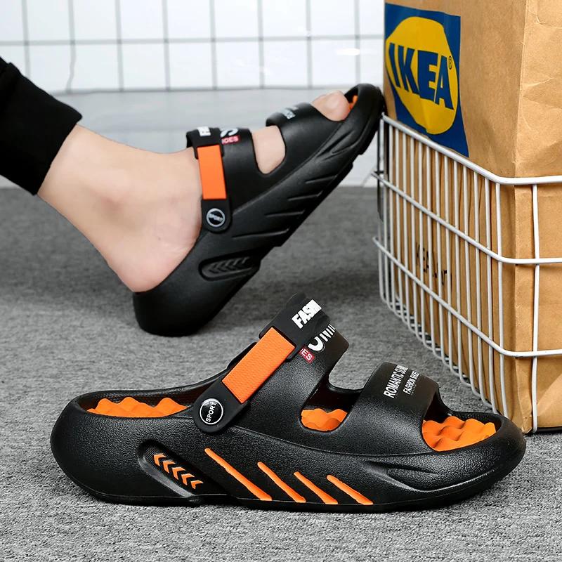 Herren Sportschuhe für Herren 2024 Sommer Herren Sandalen Lässige Sneaker Herren Sandalen Echtes Leder Flache Sandale Herren Hausschuhe Verkauf