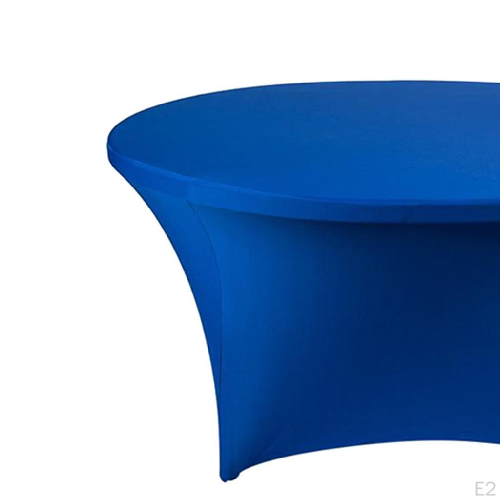 Cocktail Spandex Table Cover Fitted Elastic Tablecloth for Round Tables