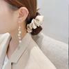 925 Sterling Silver Pearl Tassel Earrings - Trendy Korean Style Women's Ear Drops