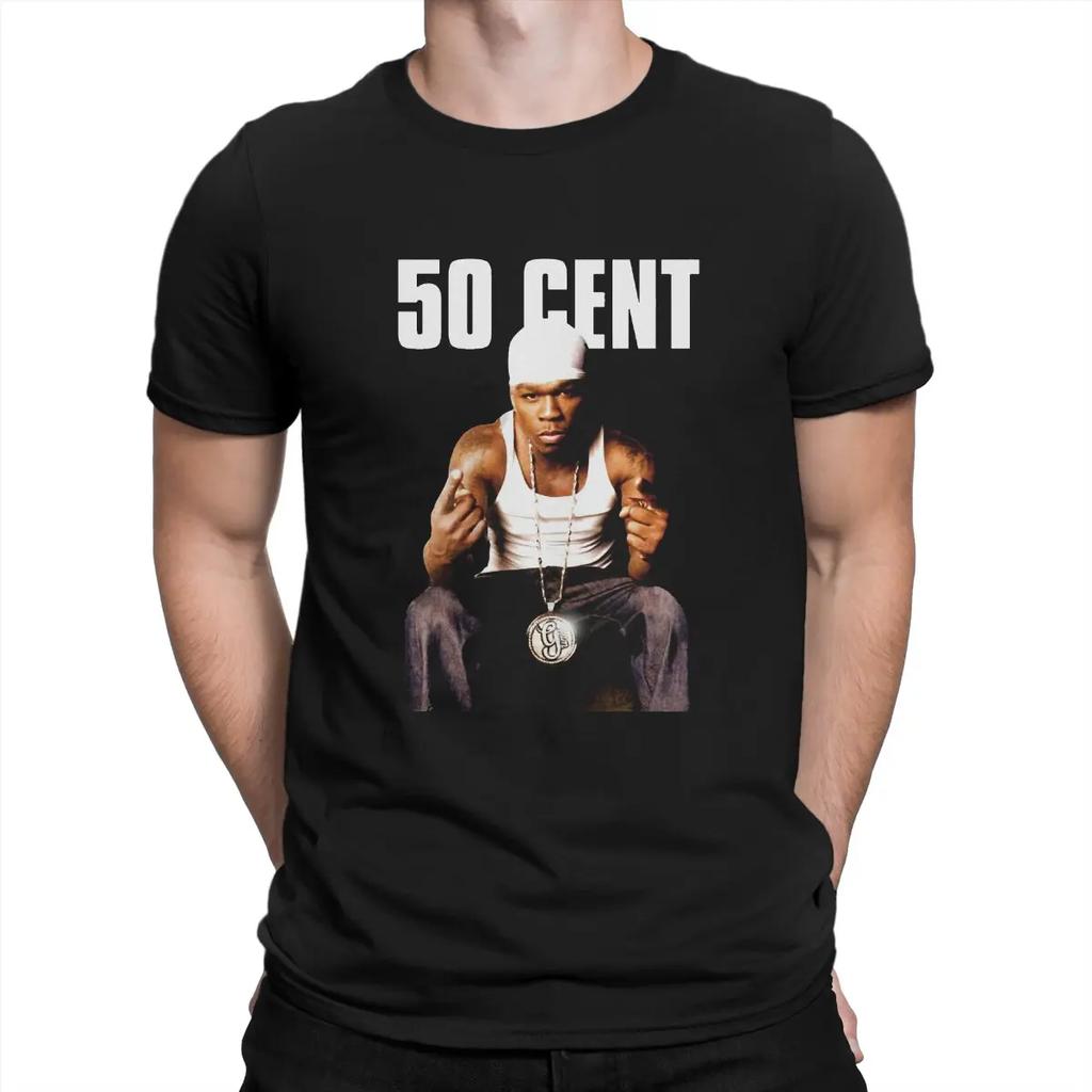 50 Cent Man TShirt Popular American Rap Singer Fashion T Shirt Graphic Streetwear Hipster