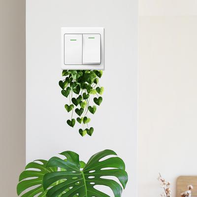 Painted Greenery Vine Leaves Bedroom Living Room Home Background Beautification Wall Stickers