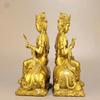 Manjushri Brass Home Decor Large Samantabhadra Mahavairocana Three Saints Buddha Statue Ornament