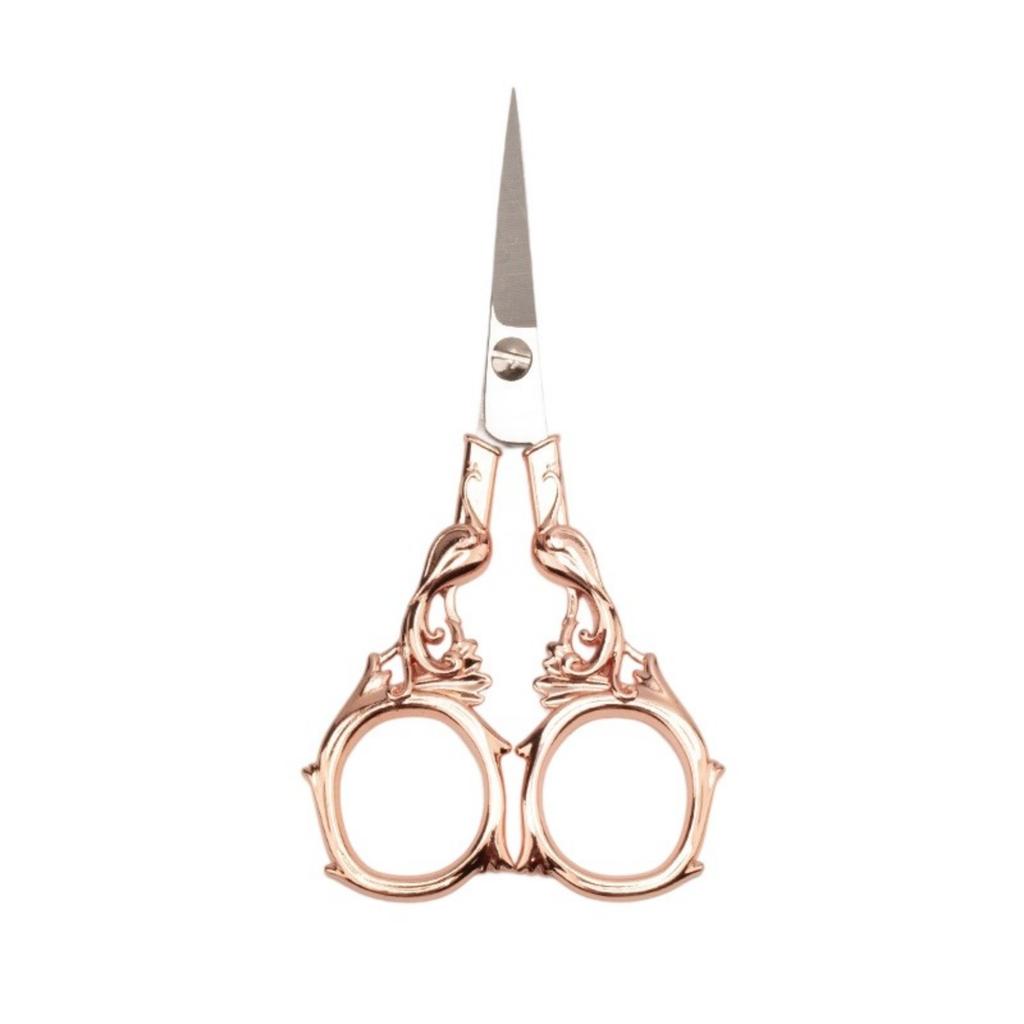 Vintage Engraved Stainless Steel Embroidery Scissors Multi Purpose Craft Tool For Sewing Feather Trimming And Decorative Display