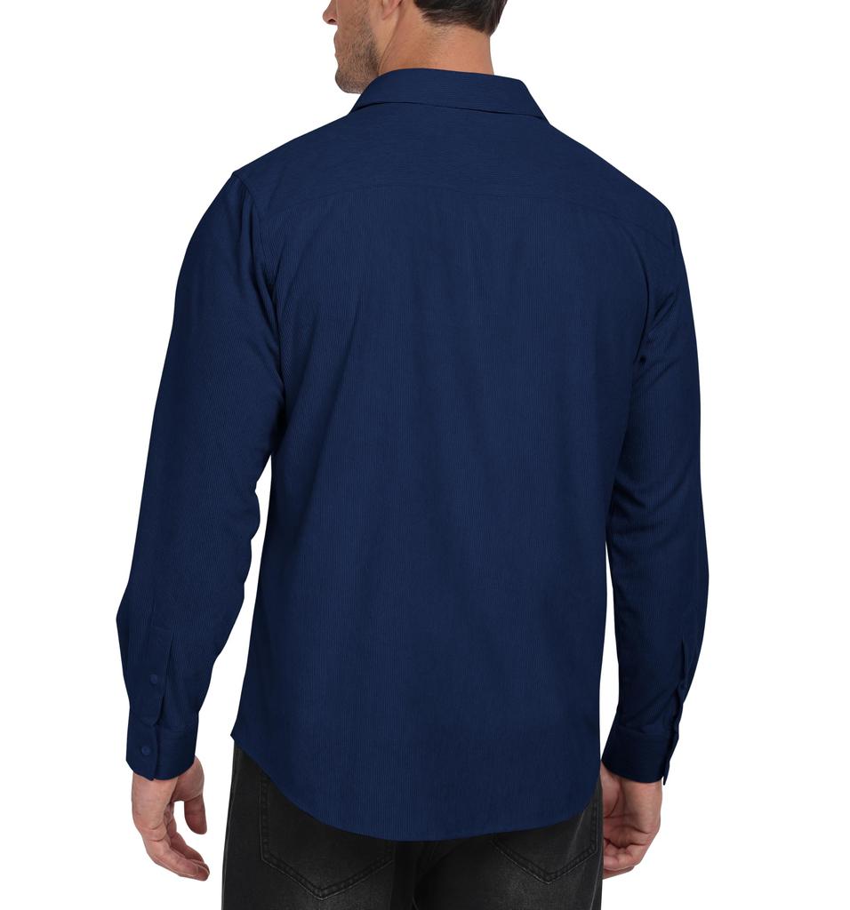 MoFiz Casual Dress Long Open Plus Loose Solid for Everyday and Outdoor Activities Men's Shirt, Sleeve, Collar, Spring/Autumn, Sizes, Fit, Button-Down,